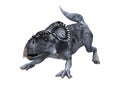 3D Rendering Dinosaur Protoceratops on White Royalty Free Stock Photo