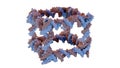 3d rendering of DNA cube nanostructure