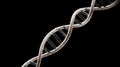 A 3D rendering of a DNA double helix. Royalty Free Stock Photo