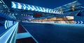 3d rendering does not exist futuristic Racetrack Circuit