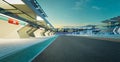 3d rendering does not exist modern racing garage