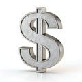 3D Rendering Dollar Icon Element Royalty Free Stock Photo