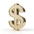 3D Rendering Dollar Icon Element Royalty Free Stock Photo
