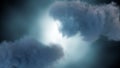 3d rendering of a dramatic cumulonimbus cloud or thundercloud.