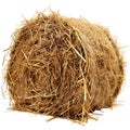 3D Rendering of a Dry Hale Bale on Transparent Background - Ai Generated Royalty Free Stock Photo