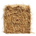 3D Rendering of a Dry Hale Bale on Transparent Background - Ai Generated Royalty Free Stock Photo