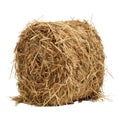 3D Rendering of a Dry Hale Bale on Transparent Background - Ai Generated Royalty Free Stock Photo