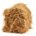 3D Rendering of a Dry Hale Bale on Transparent Background - Ai Generated Royalty Free Stock Photo