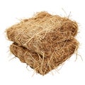 3D Rendering of a Dry Hale Bale on Transparent Background - Ai Generated Royalty Free Stock Photo