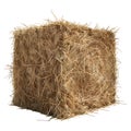 3D Rendering of a Dry Hale Bale on Transparent Background - Ai Generated Royalty Free Stock Photo