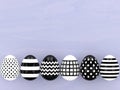 3d rendering of Easter elegant eggs Royalty Free Stock Photo