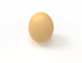 3D rendering of an egg isolated in white background Royalty Free Stock Photo
