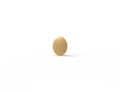 3D rendering of an egg isolated in white background Royalty Free Stock Photo