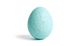 A blue egg on a white background (ai generated) Royalty Free Stock Photo