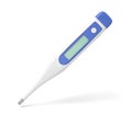 3d rendering of an electrical thermometer on a white background.