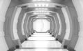 3D rendering elements of this image furnished ,Spaceship interior ,tunnel,corridor