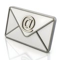 3D email icon isolated on white background Royalty Free Stock Photo