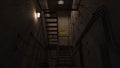 3d-illustration of an empty and scary nucelar facility corridor