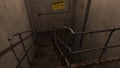 3d-illustration of an empty and scary nucelar facility corridor