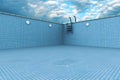 Empty swiming pool Royalty Free Stock Photo