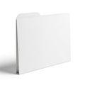 Empty paper folder on white background Royalty Free Stock Photo