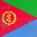 Scratched Eritrea flag