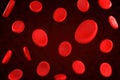 3d rendering of erythrocyte or red blood corpuscle. 3d illustration of Red blood cells