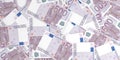3d rendering 500 euros banknotes Royalty Free Stock Photo
