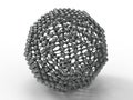 3D rendering - 16 facets polygon made from spheres