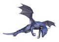 3D Rendering Fairy Tale Dragon on White Royalty Free Stock Photo