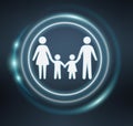 3D rendering family icon