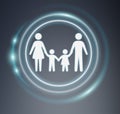 3D rendering family icon