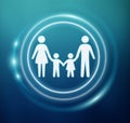 3D rendering family icon