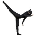 3D Rendering Female Ninja on White Royalty Free Stock Photo