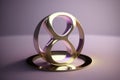 3D rendering female number 8 symbol feminist icon minimal design element