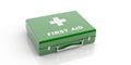 3d rendering first aid kit on white background