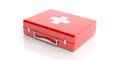 3d rendering first aid kit on white background