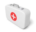 3d rendering of first aid medical box isolated on white background Royalty Free Stock Photo