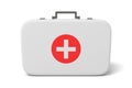 3d rendering of first aid medical box isolated on white background Royalty Free Stock Photo