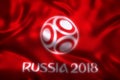 3D Rendering of Flag for World Football 2018 - World Soccer Tournament in Russia