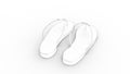 3d rendering of flip flops sandals isolated in studio background Royalty Free Stock Photo