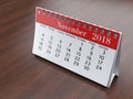 3D rendering flipchart desktop calendar Royalty Free Stock Photo