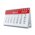 3D rendering calendar Royalty Free Stock Photo