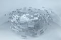3d rendering, flow square paper, creative background Royalty Free Stock Photo