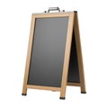 Wooden A Frame Blackboard Sign Blank Dark Gray Panel Royalty Free Stock Photo