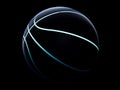 3D rendering of futuristic sport concept basketball