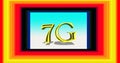 3D rendering 7G network. 7G network icon . Cellular industry next generation 7g vector symbol