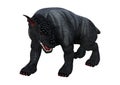 3D Rendering Gargoyle Hound on White Royalty Free Stock Photo