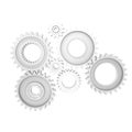 3d rendering Gears Background