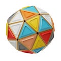 Colorful Triangular Geodesic Dome Royalty Free Stock Photo